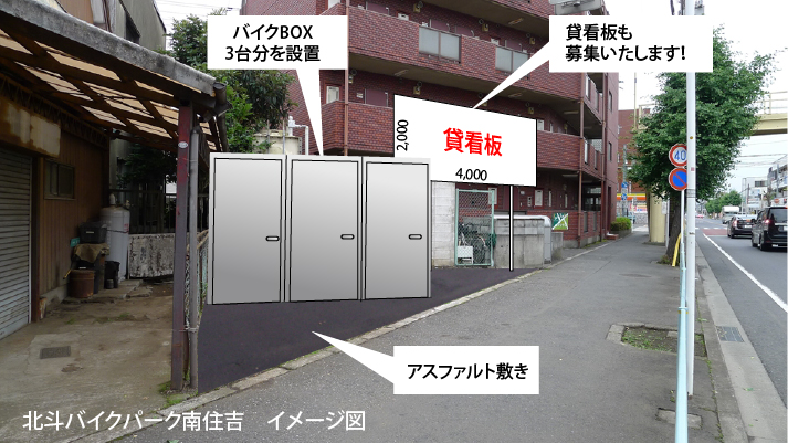 【企画紹介】所沢市南住吉にボックス型バイクガレージを開設します！