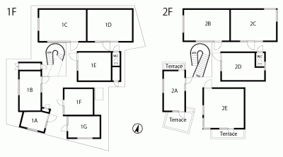 H-CUBE東町 平面図