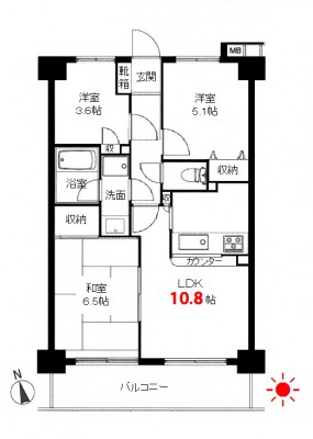 西所　ＭＳ 間取図