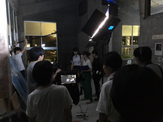 立教大学 撮影風景