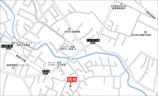 一建設久米現地案内図