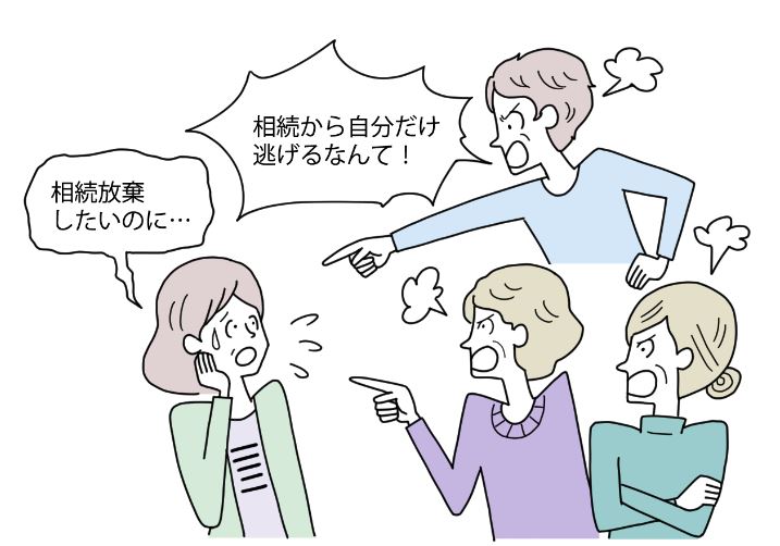 他の相続人の意向に惑わされて相続放棄できず、混乱の渦中に巻き込まれ体調不良に