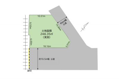 所沢市東狭山ケ丘1｜線路沿い視認性良好な事業用地