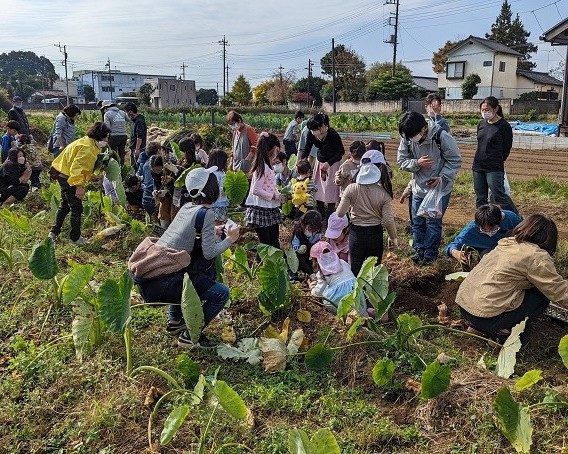 大変な農作業も子供たちにとっては楽しいイベントに